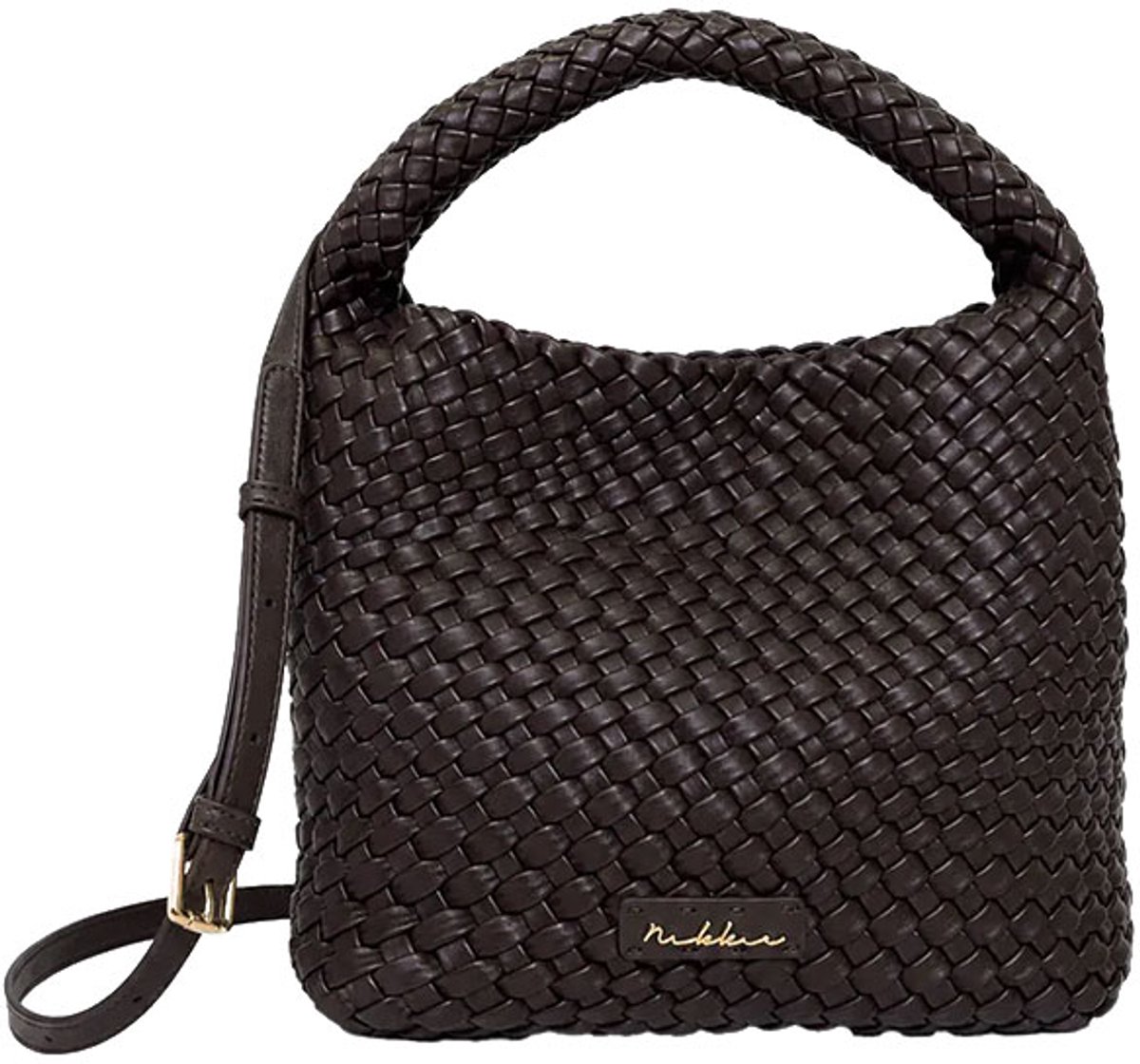 Nikkie Amaris Braided Handbag bruin