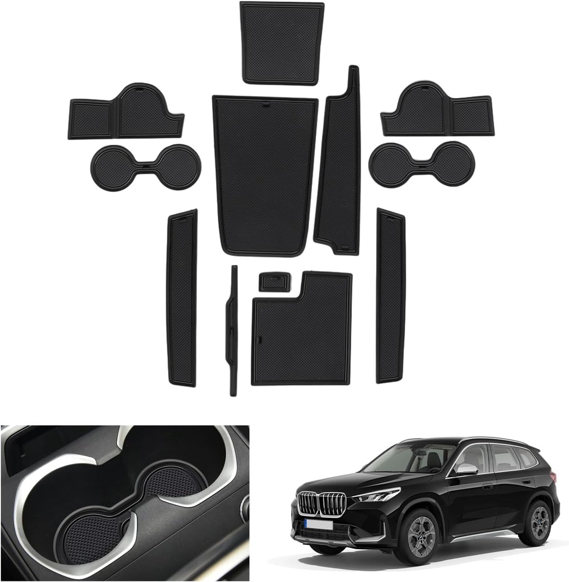 GAFAT Compatible with BMW X1 U11 2023-2025 2026, Non-Slip Mats, iX1 2025, Rubber Mats, Non-Slip, Non-Slip Center - ShopVlot