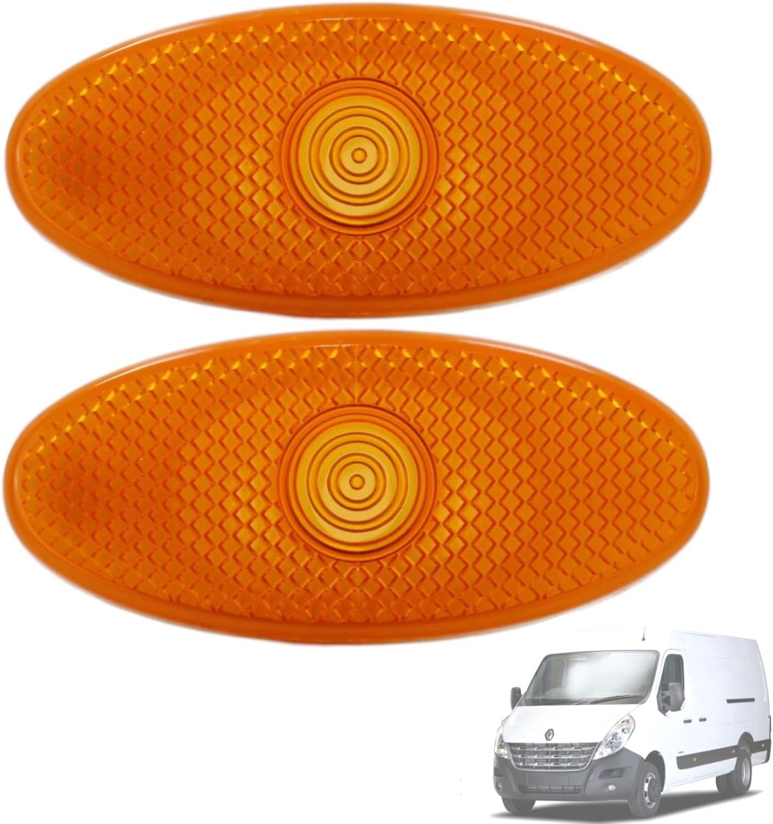 Twowinds Side Indicators Left and Right Compatible with Master III, Movano III, NV400 (from 2010) 261B00001R (2 Pieces) - ShopVlot