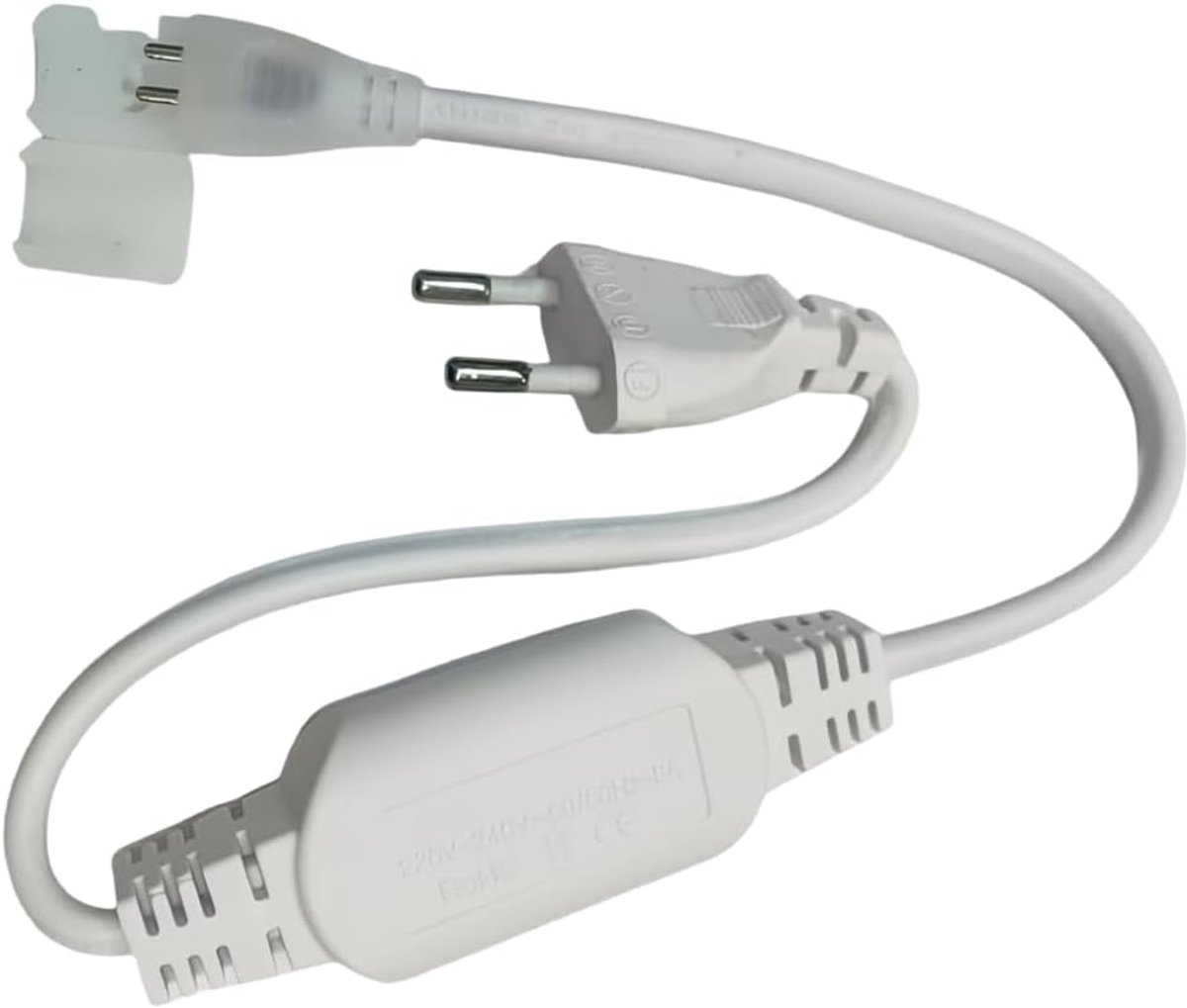 ONSSI Neon LED Strip Plug 220V Width 10mm (LED Light Diameter 8mm), Rectifier 8A, IP65, for Neon LED, 220V, Lagro 50 cm - ShopVlot