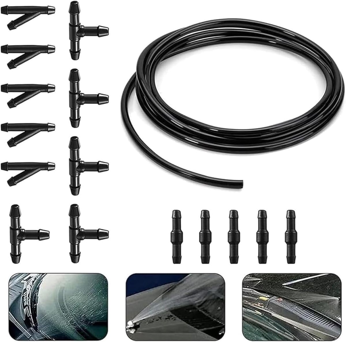 Universele 3M Ruitensproeislang met 15 accessoires