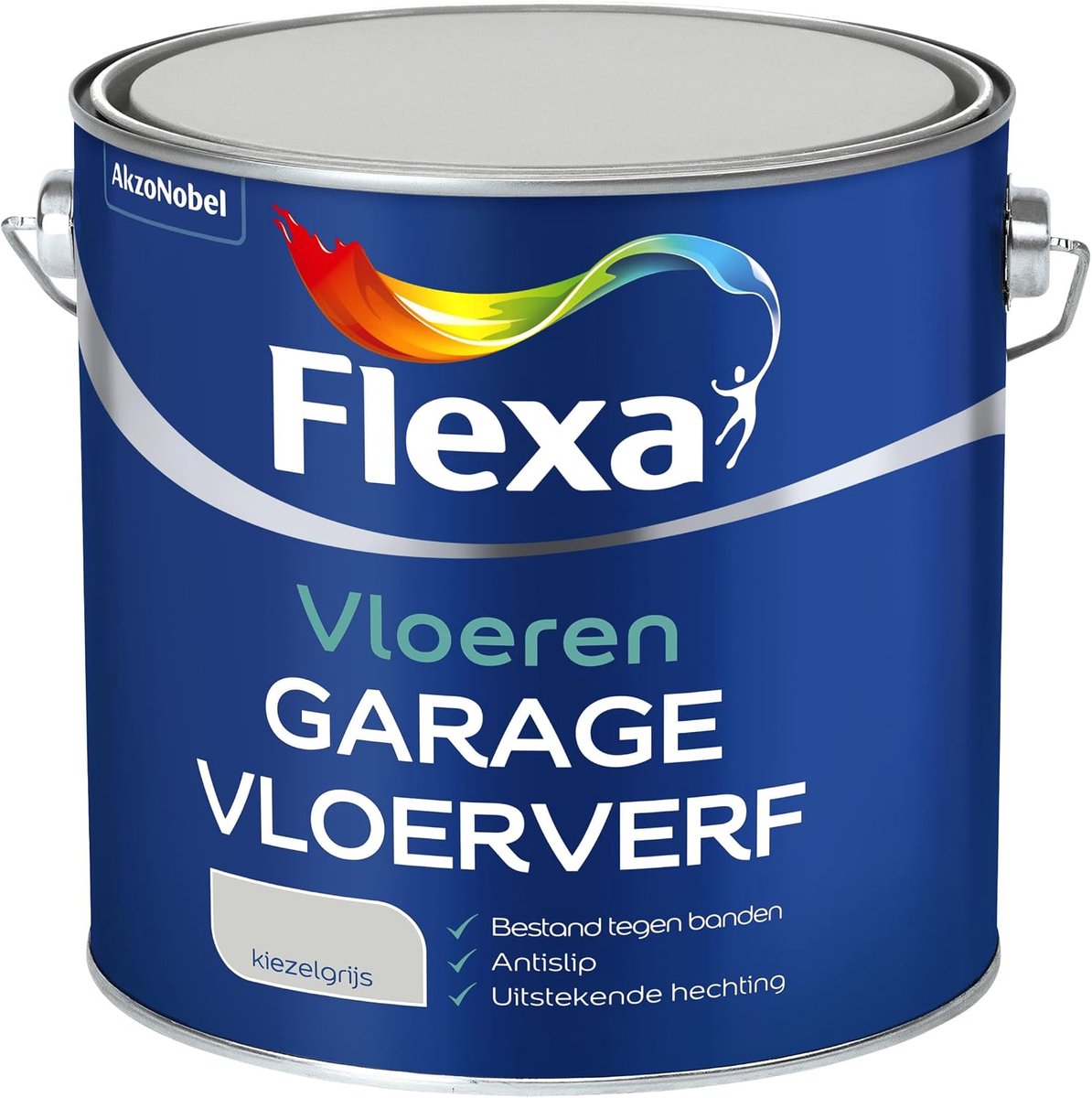Muurverf Satin 2,5 Liter - Pebble Grey - Sneldrogend - Ideaal voor binnen - ShopVlot