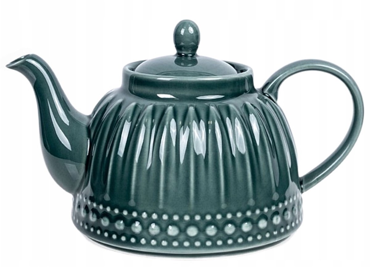 Keramieken Theepot MOSAIQUE OLIVE 1L - Stijlvol & Praktisch
