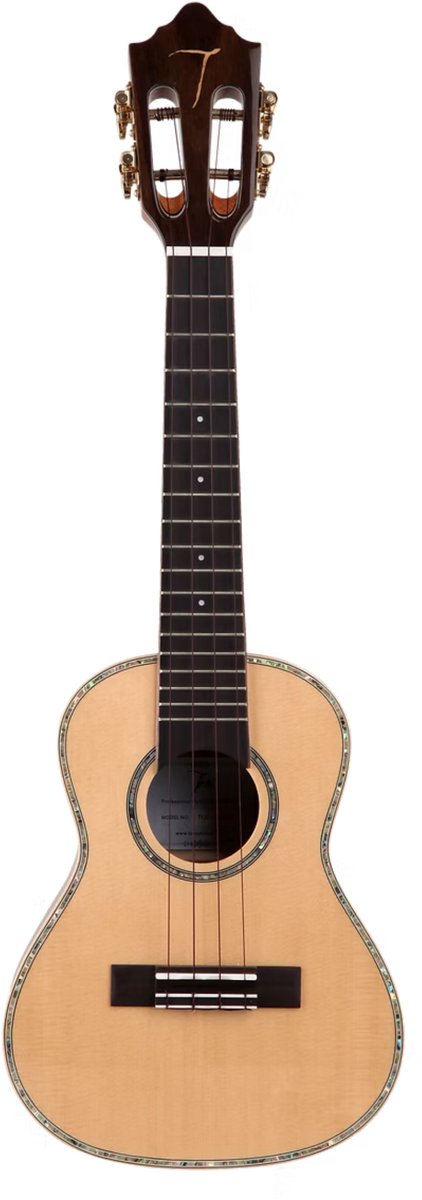 TOM 680 ME Concert Ukelele met Massief Sparren Bovenblad en Pickup Inclusief Luxe Hoes