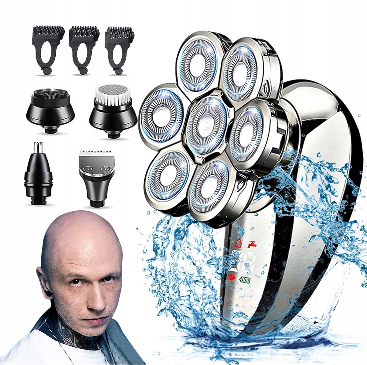 5-in-1 Heren tondeuse & trimmer - draadloos & waterdicht