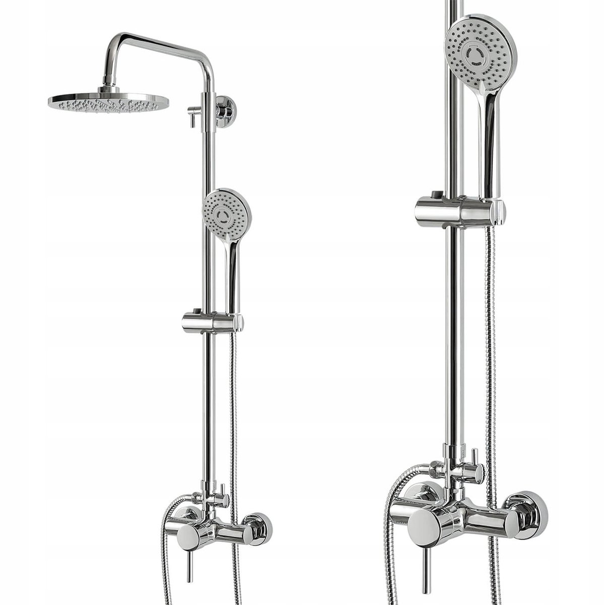 Douchekolom met Regendouche 20cm - INEA ZN0395 Messing/RVS