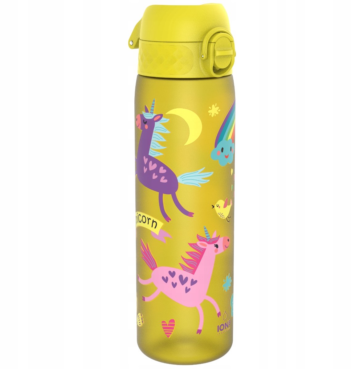 ION8® Bidon Jednorożec 500ml - Lichtgewicht, Lekvrij, BPA-Vrij