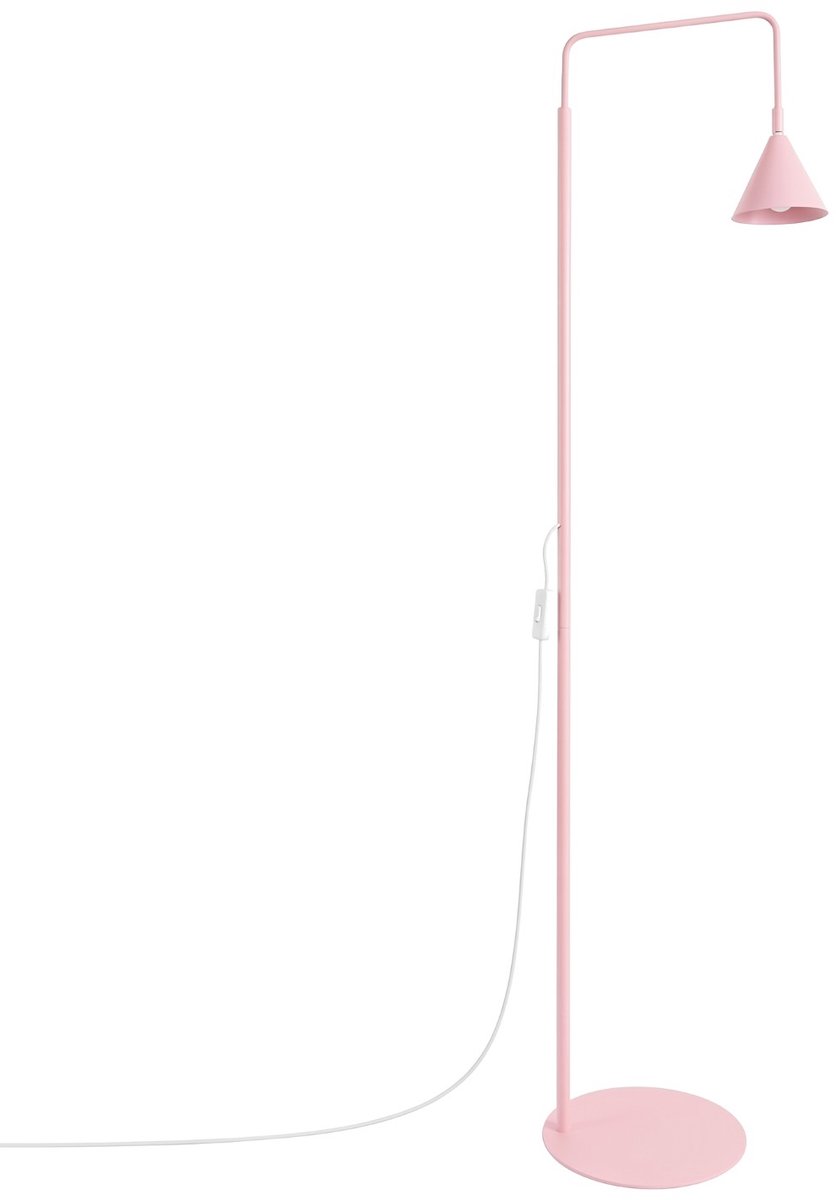 Sollux Lighting Staande lamp Nox - E14 - roze - staal - 30x30x165cm