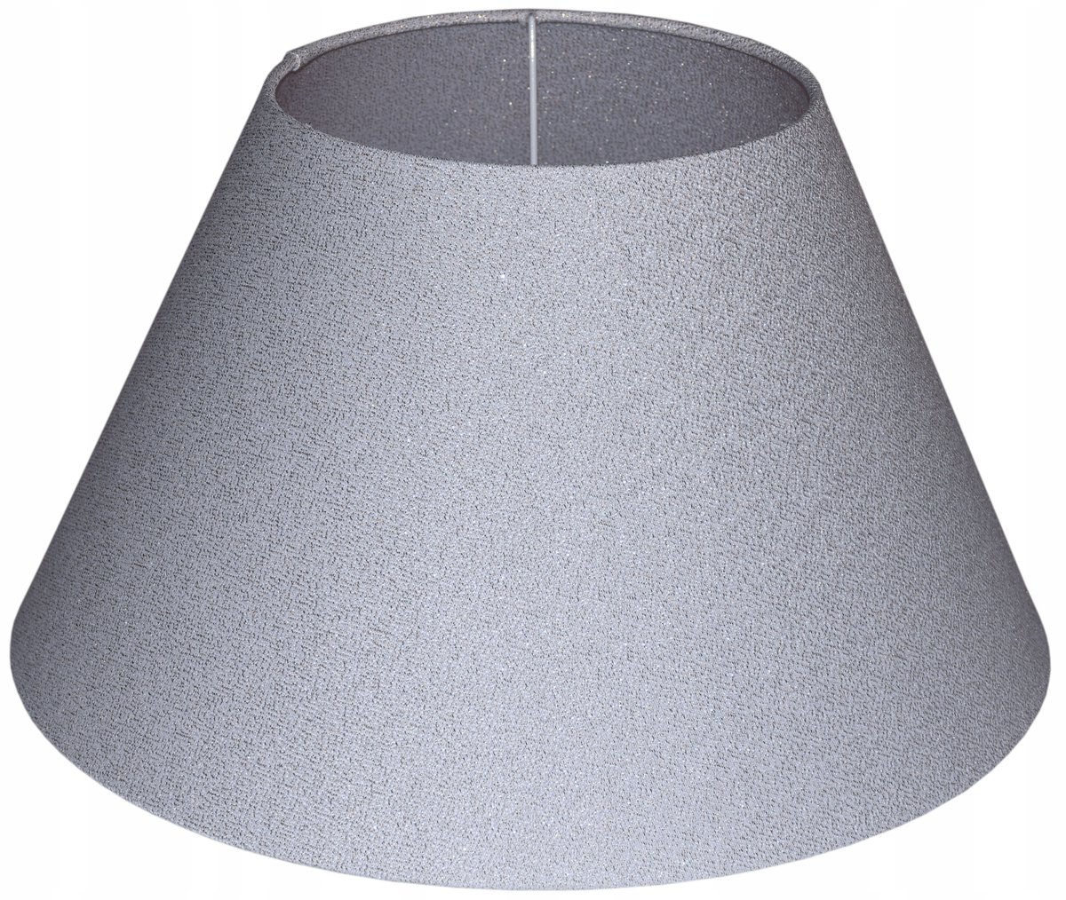 Stijlvolle Lampenkap Kegel Wit met Zilver/Goud 25cm E27/E14