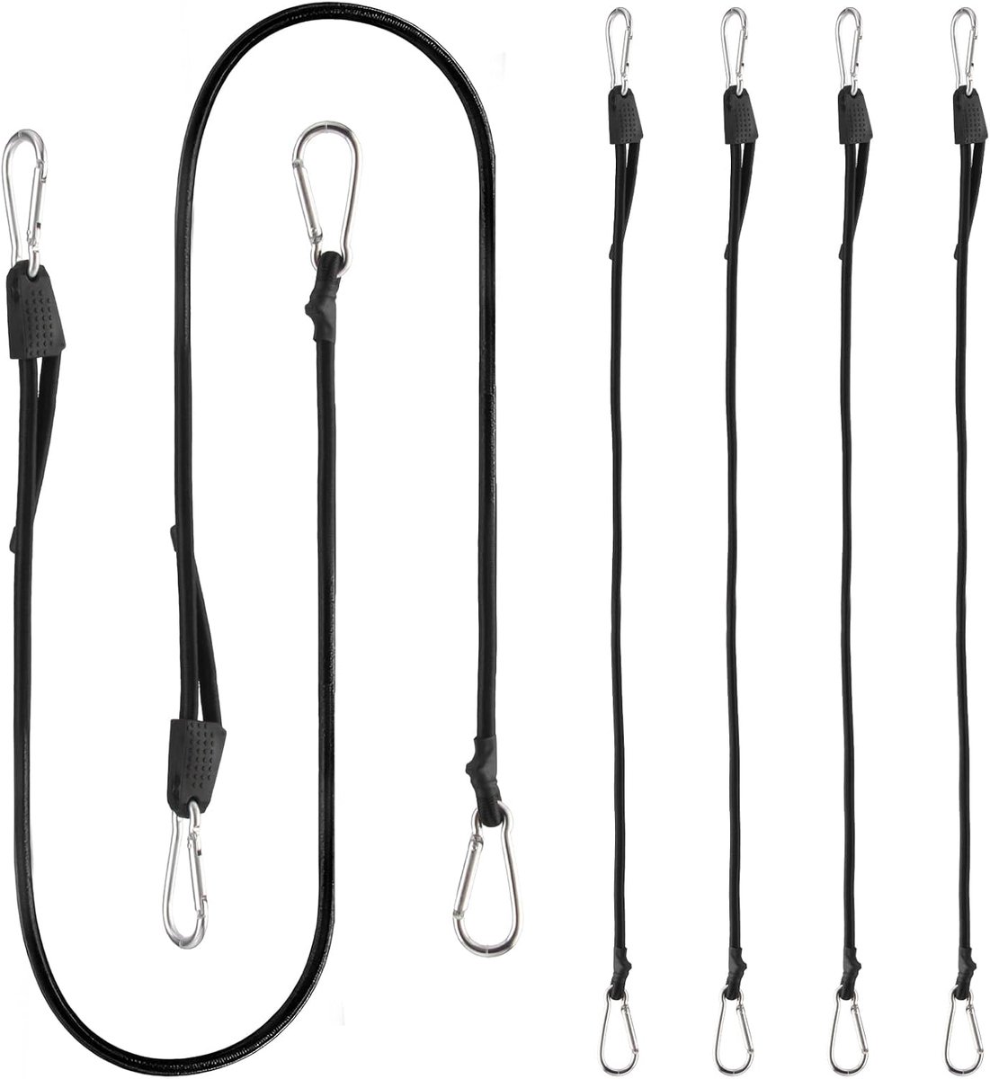 6 stuks elastische touwen met verstelbare haken, elastische koorden - ShopVlot