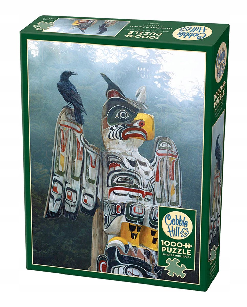 Merkloos 1000-delige Puzzel: Totem van Inheemse Amerikanen