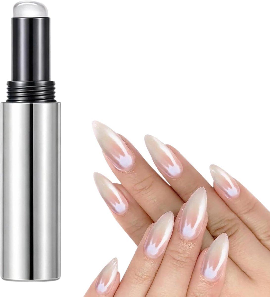 Chroom nagelpoederstift met luchtkussen, chroom nagelpoeder, chroomkleurig nagelpoeder, glitter nagelpoeder, voor - ShopVlot