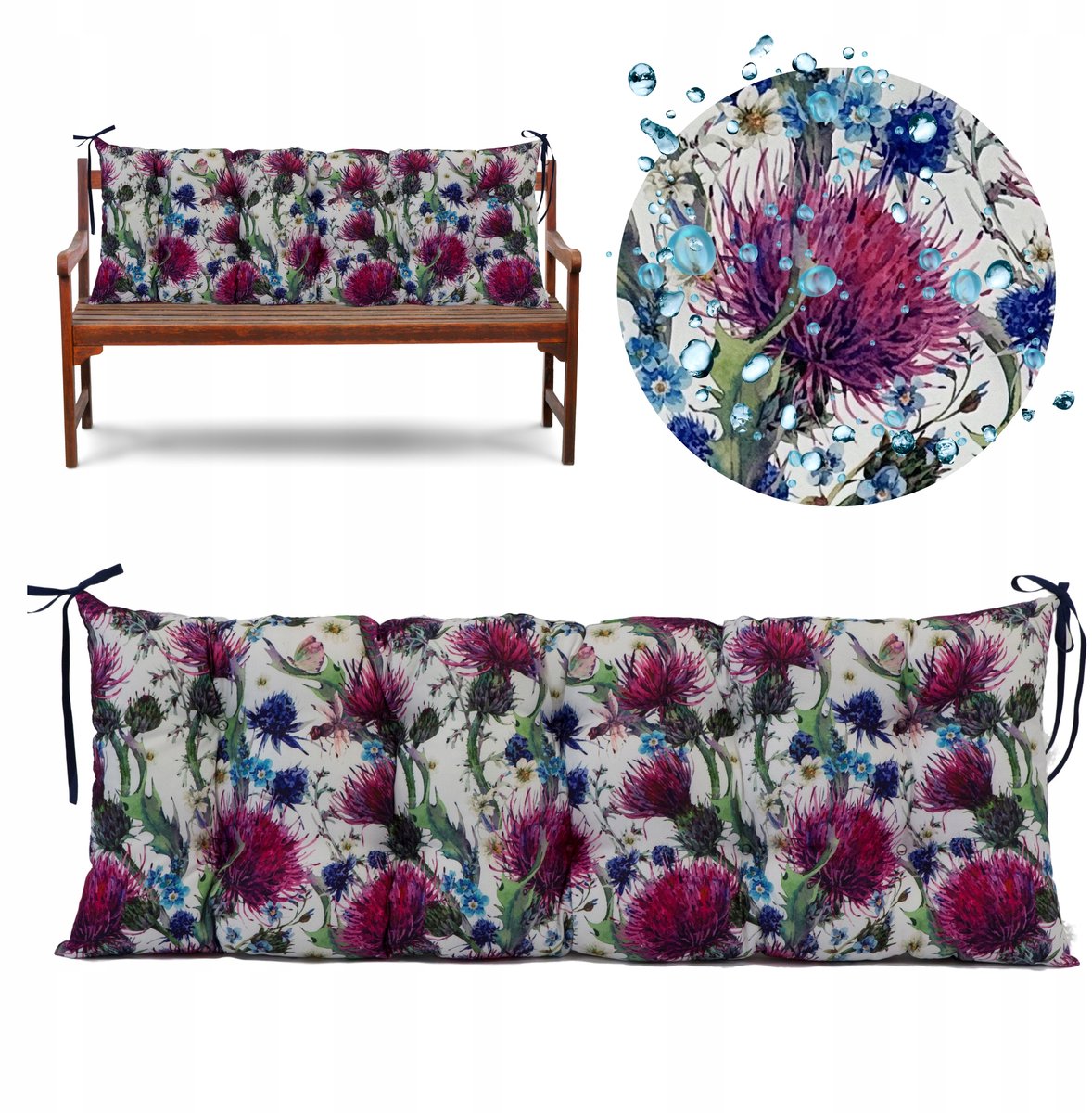 Waterdichte Tuinkussen voor Bank/Schommel 100x45 cm - Kleur 114