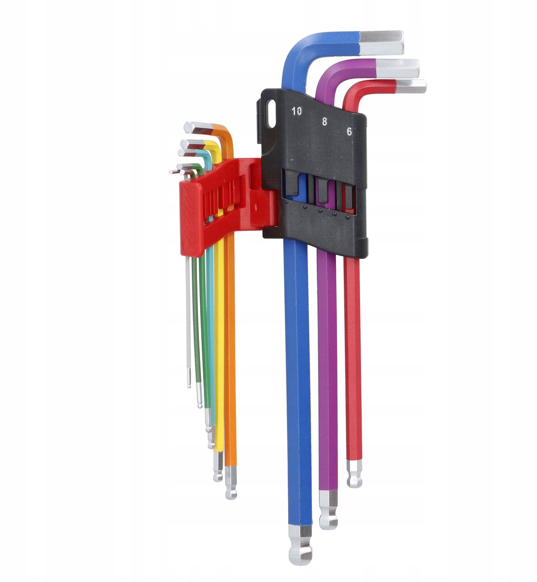 DRAUMET Inbussleutelset 9-delig Extra Lang met Kogelkop 1,5-10mm