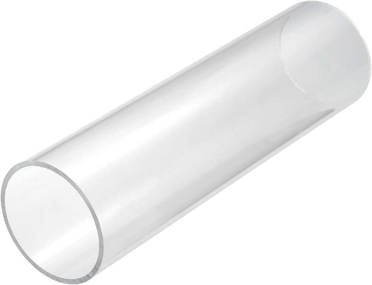 DMiotech 64mm x 70mm (2 1/2" x 2 3/4") Clear Acrylic Pipe Rigid Plastic Tubing 10" For Aquarium Water Pipe, Water - ShopVlot