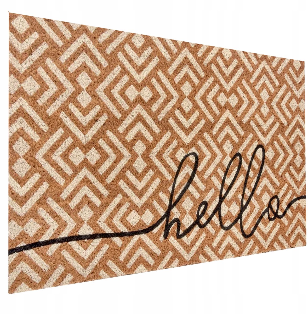 Kokosmat Deurmat Antislip 45x75 cm "Hello" - Natuurlijk & Duurzaam