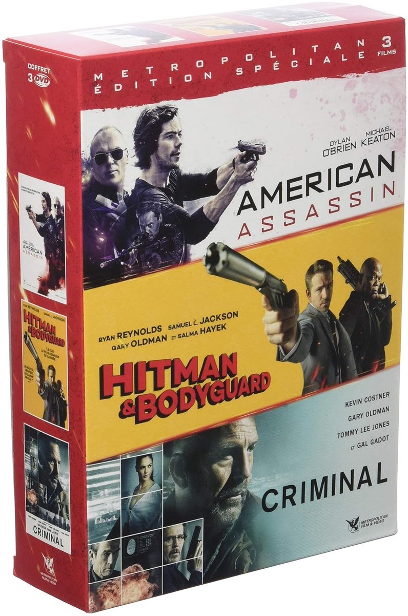 COFFRET ACTION 2018 (Hitman & Bodyguard + American Assassin + Criminal) - ShopVlot