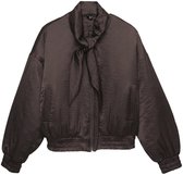 Vero Moda Jas Vmpenny Ls Bow Bomber Wvn Exp 10355832 Chocolate Torte Dames Maat - L
