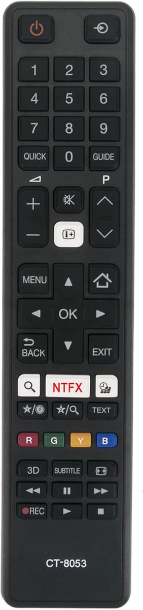 2 Pack CT-8053 Replacement Remote Control Fit for Toshiba TV 43L3733DG 65U6763DA 32W3763DG 32W3753DG 75U6763DA - ShopVlot
