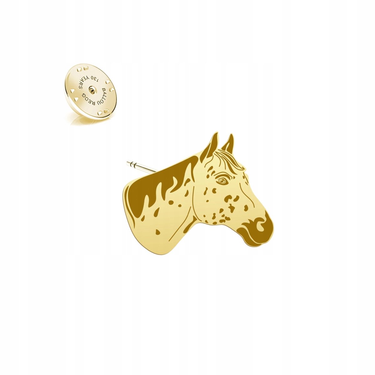 Gouden Appaloosa Paard Speld 925 Zilver - Uniek Cadeau