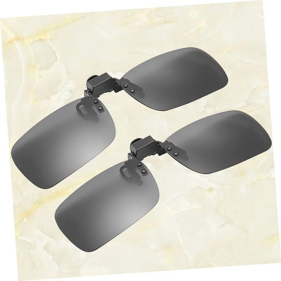 Gepolariseerde Zonnebril Clips - Clip-on Zonnebril - Veilig Rijden - Anti-Glare Bescherming - 13.2x3.8x2 cm - Koffie — afbeelding 5