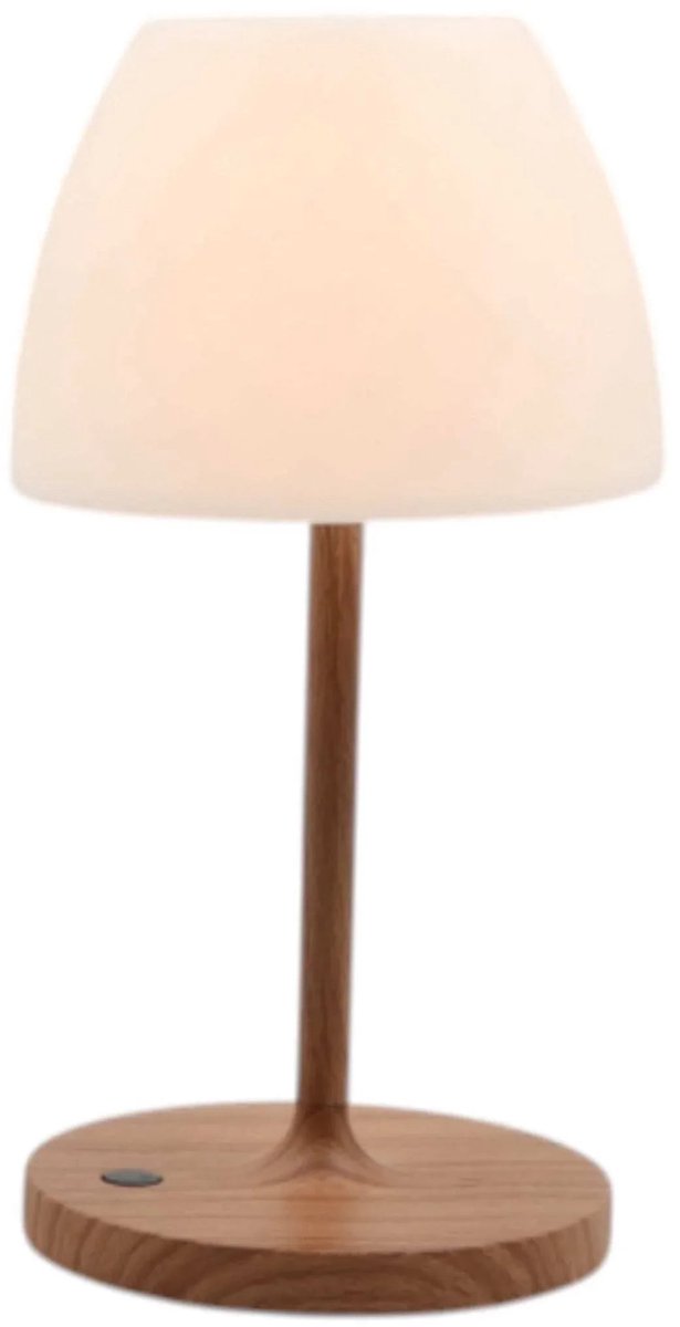 Mansion atmosphere Lomo buiten tafel ledlamp wood 28cm