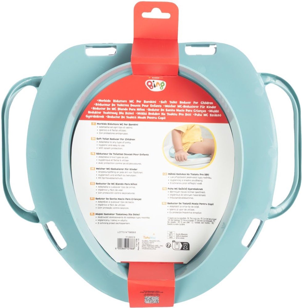 SnelShoppen - Zacht Kindertoilet met Handgrepen - Toiletverkleiner Met Bing Afbeeldingen - Antislip Comfortstoel, Makkelijk Schoon Te Maken, Ideaal Vo