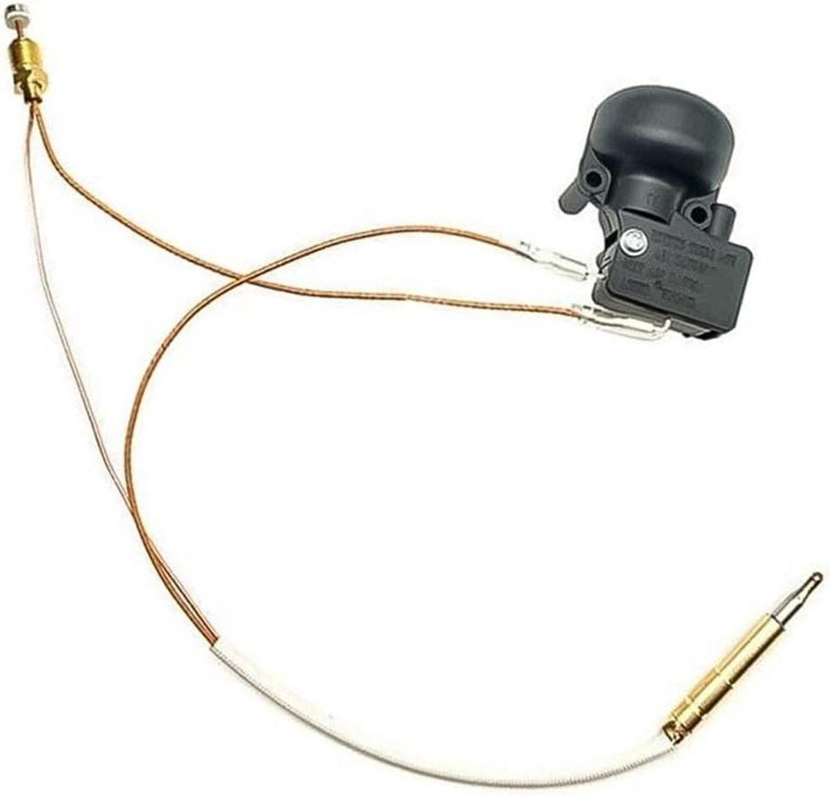 Thermokoppel en Kantelschakelaar - Veiligheidssensor Terrasverwarmer - Terrasverwarming Beveiligen - Snelle Installatie - 350 mm - Zilver