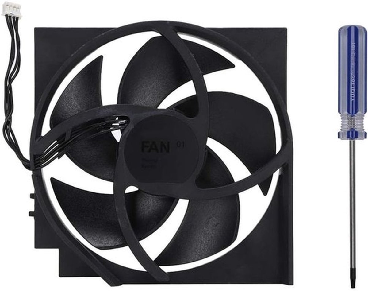 - Interne koelventilator - Vervangen - Duurzaam ABS-materiaal - 5 bladen - Inclusief schroevendraaier - Compact formaat