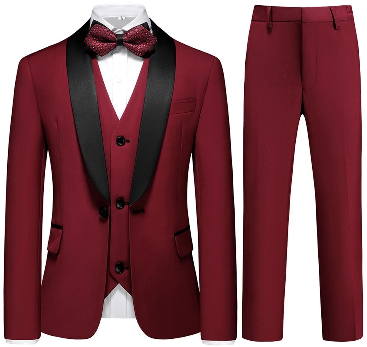 Dailygoods- Jongenskostuum Driedelig - Slim Fit - Bruiloftskostuum - Jas/Broek/Vest - Ademend - Functionele Zakken - Feestkleding