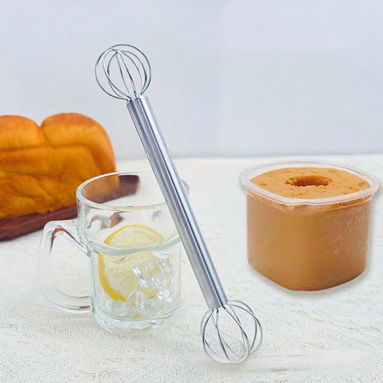 Roomspuit - Mixer Keuken - Sauzen Maken - Ergonomische Grip - 20 cm - Zilver — afbeelding 2