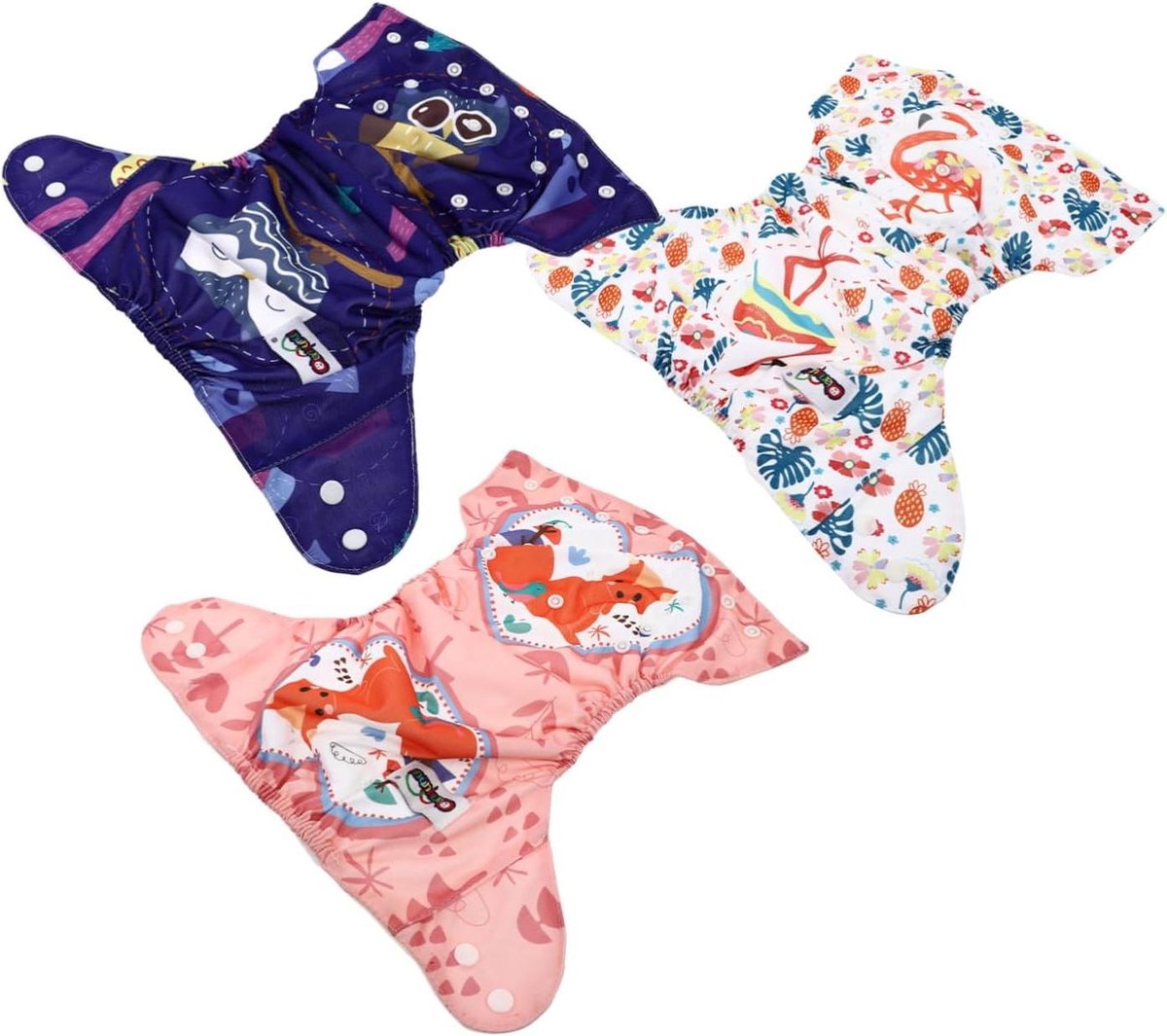 Baby Luiers - Wasbaar Ondergoed - Potty Training - Lekvrij Ontwerp - 3 Stuks - Diverse Kleuren