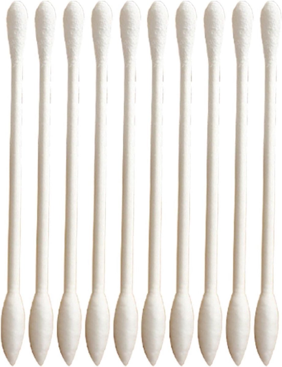 Wattenstaafjes Puntig - Make-up Staafjes - Make-up Aanbrengen - Dubbelzijdig Puntig - 800 Stuks - Wit