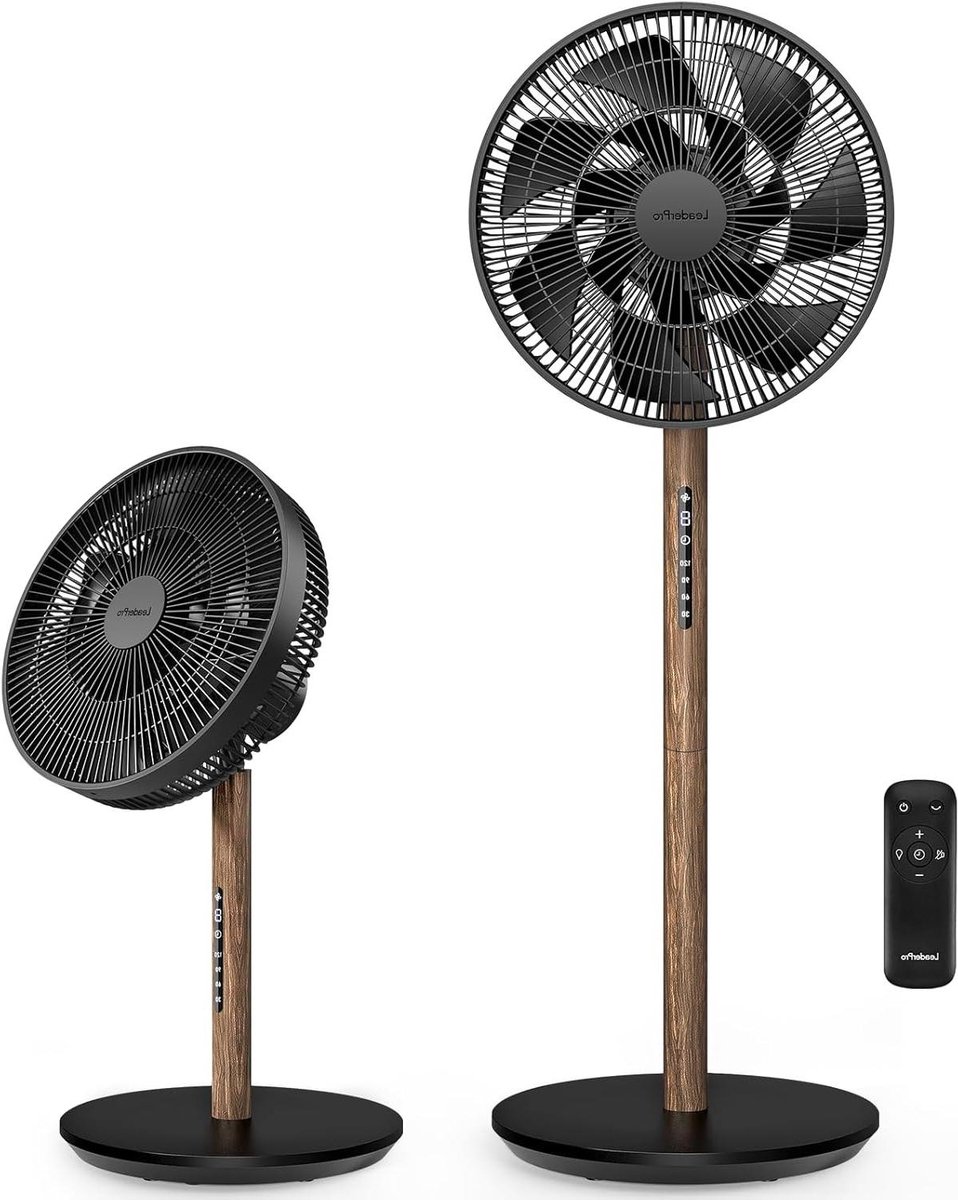 Stille Staande Ventilator - Torenventilator Verstelbaar - Ruimte Koelen - 128dB Geluidsniveau - 1980 m³/h - Zwart