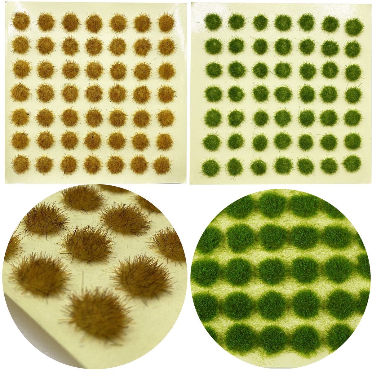 Dailygoods - Miniatuur Statische Gras Model Tufts - Voor Modelbouw en Landschapsdecoratie