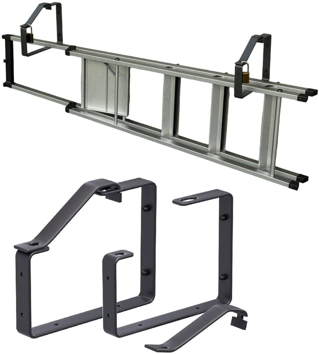 Dailygoods- Wandhouder Hoogwaardige Staal - Afsluitbaar - Zwart - Esthetisch Design - Veiligheid - Functioneel - Opberghouder