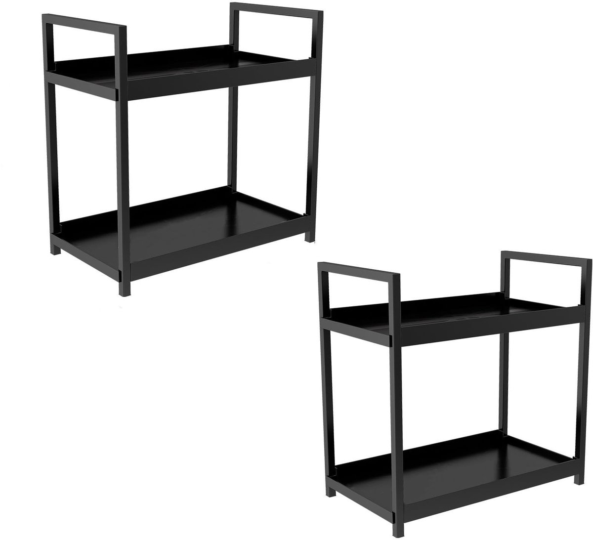 Dailygoods - Badkamer Organizer met 2 Niveaus - Make-up en Skincare Opbergdoos voor Aanrecht