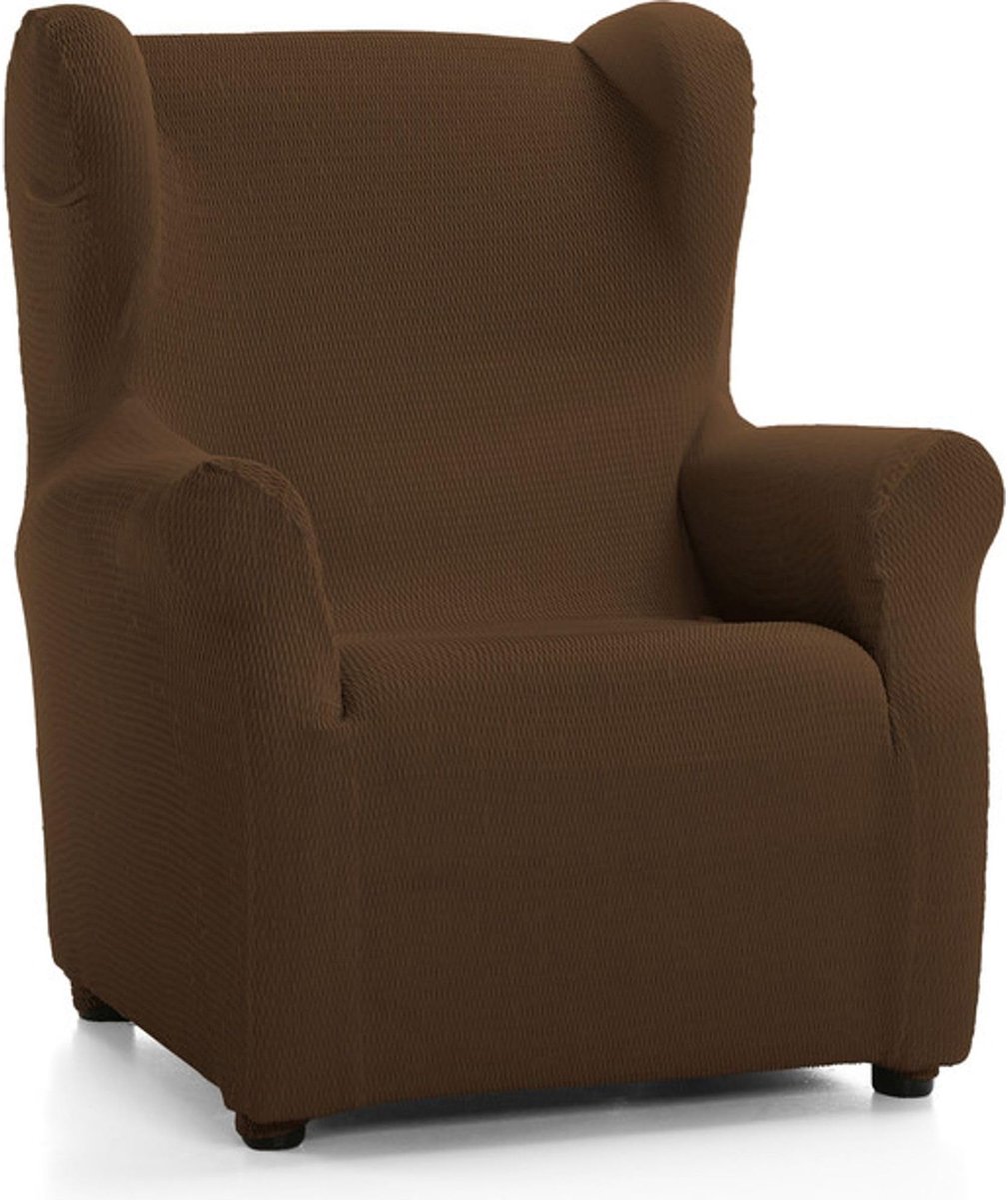 SnelShoppen - ECOMMERC3 Oorfauteuilbekleding Gewatteerd en Verstelbaar - Elastisch Bruin - 100% Spaans Design - Perfect voor Woonkamer en Tuin
