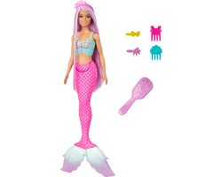 Barbie A Touch of Magic - Zeemeermin - Met roze staart - Barbiepop