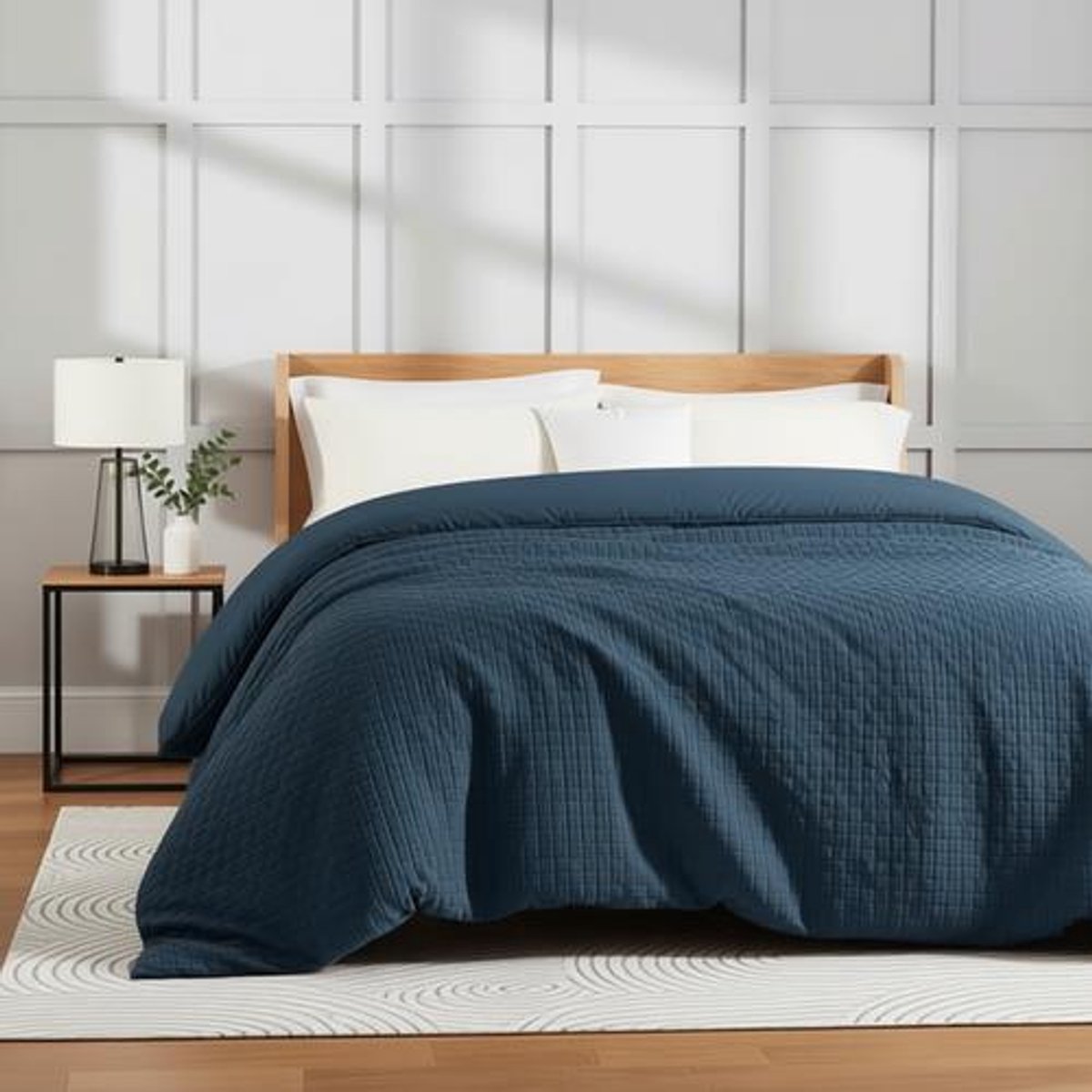 Arvion Dekbed 155 x 220 cm - Ademend, Zacht & Warm - Voor 4 Seizoenen - Marineblauw