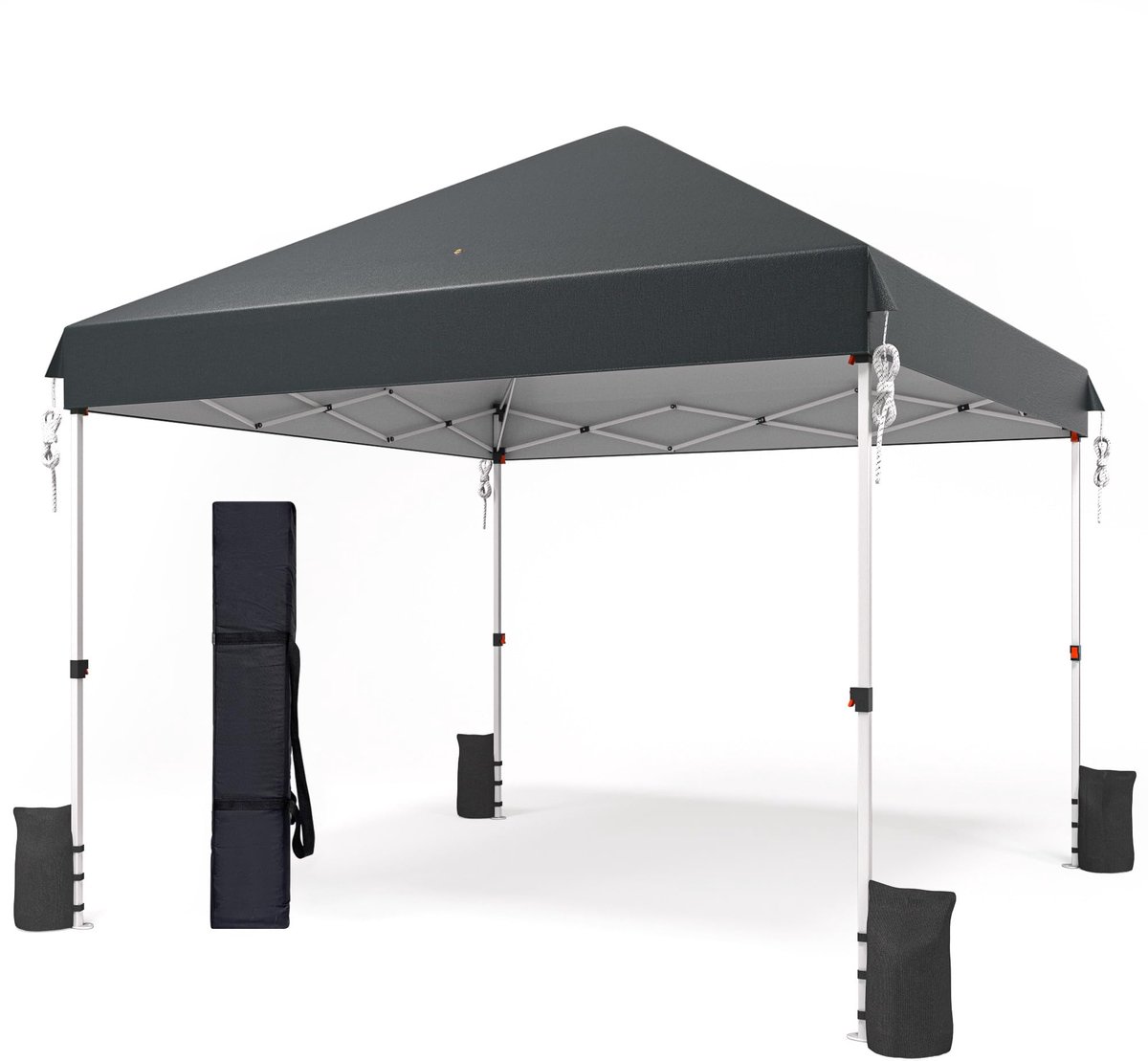 SnelShoppen - Relax FIELD Pop-up paviljoen 3x3m - Waterdicht, Stabiel, Vouwpaviljoen met Gewichten, Opvouwbaar, In Hoogte Verstelbaar, Tas met Wieltje