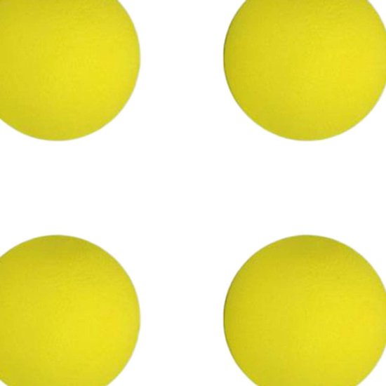 Foam Golfballen - Oefenballen Golf - Golf Training - Zacht Flexibel Materiaal - 42 mm - Geel — afbeelding 2