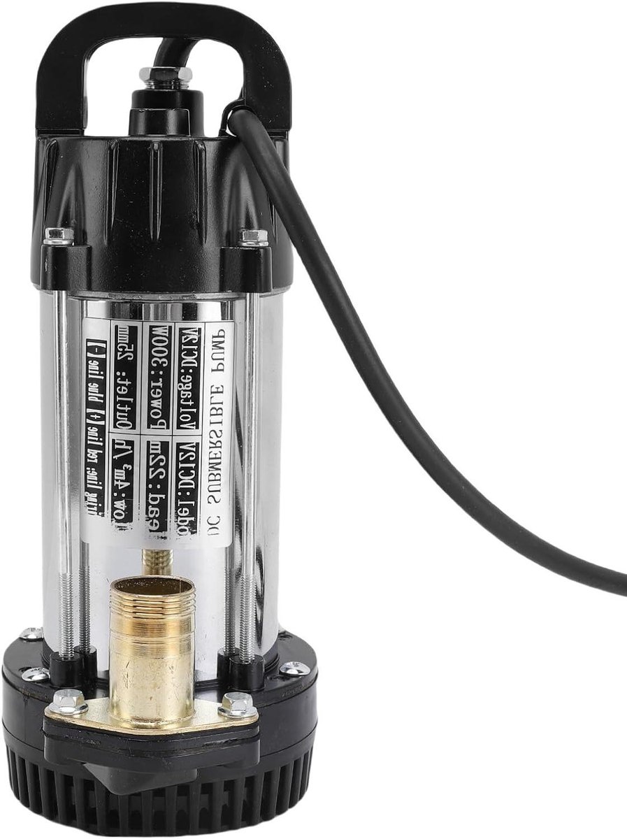 Dompelpomp Roestvrijstaal - Waterpomp Elektrisch - Water Verplaatsen - Borstelloze Koperen Motor - 22 M Opvoerhoogte - Zilver
