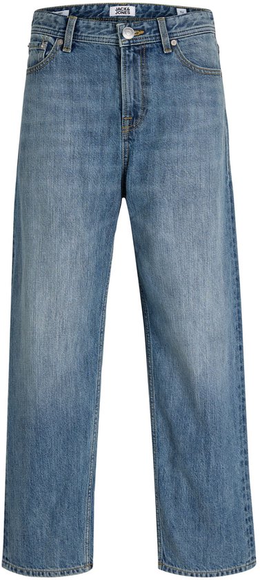 Blauwe Jack & Jones jeans voor jongens, met zakken en knoopsluiting.