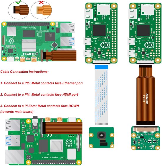 Raspberry Pi Camera Module - HQ Camera IMX477 - Beeldopname - 12.3MP Hoge Resolutie - C-CS Bevestiging - Zwart — afbeelding 2