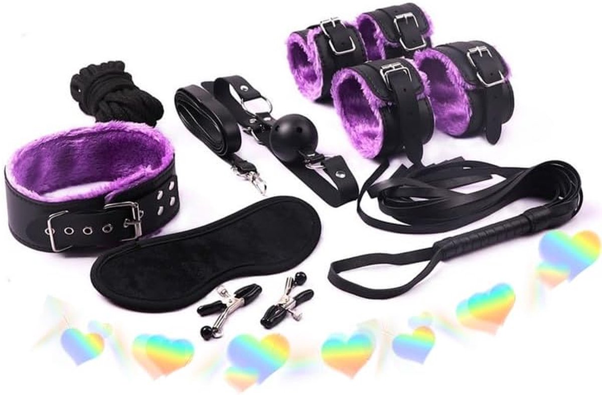 Fitness Set - Trainingsset - Indoor Fitness - Multifunctioneel - 8-Delig - Paars