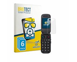 Screenprotector 6 Stuks voor Panasonic KX-TU446 Beschermglas transparant