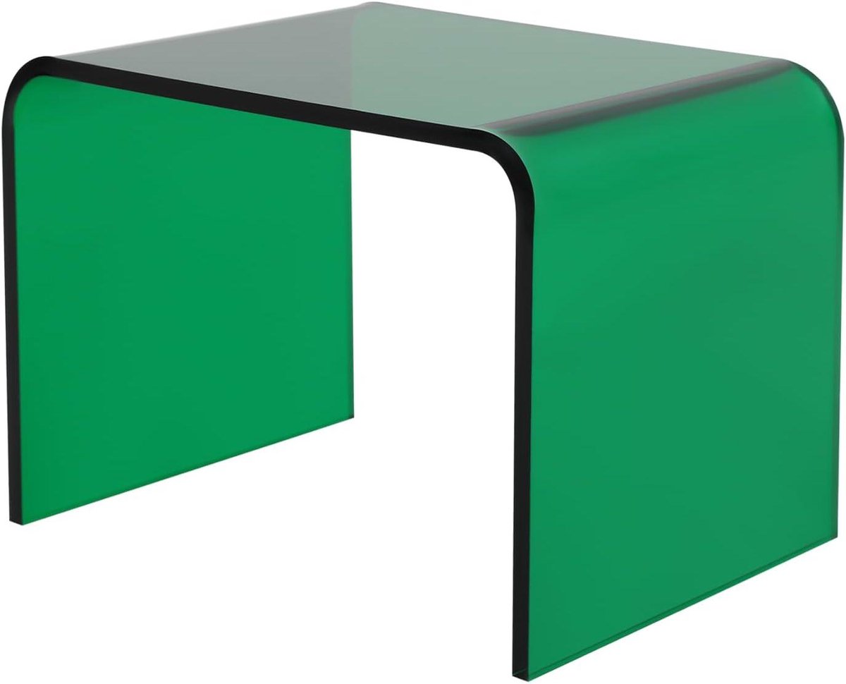 Douchekruk - Douchestoel Opstapje - Veelzijdig Gebruik - Robuust Acryl - 32x23x23 cm - Groen