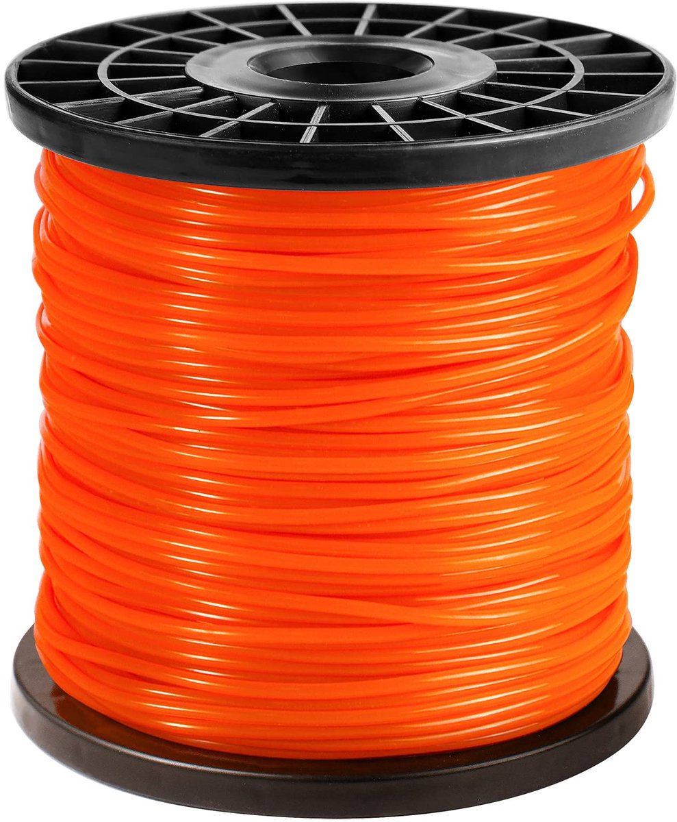 SnelShoppen - CHRORINE Trimmerdraad 2,4mm x 100m Ronde Nylon Trimmerdraad Zwaar Gebruik voor Bosmaaier, Tuinonderhoud, Grasmaaien, Onkruidbestrijding,