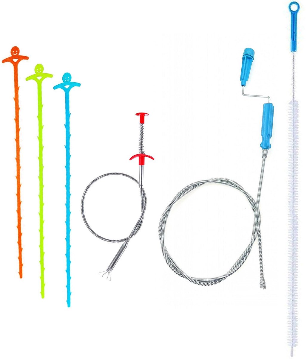 Dailygoods - 6-delige Afvoer Ontstopper Kit voor Keuken en Badkamer